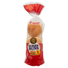Burger Buns 6 Pack 480g